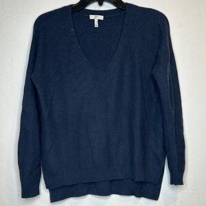 Joie Deep Blue V-Neck Sweater Size XS Cozy and Soft!